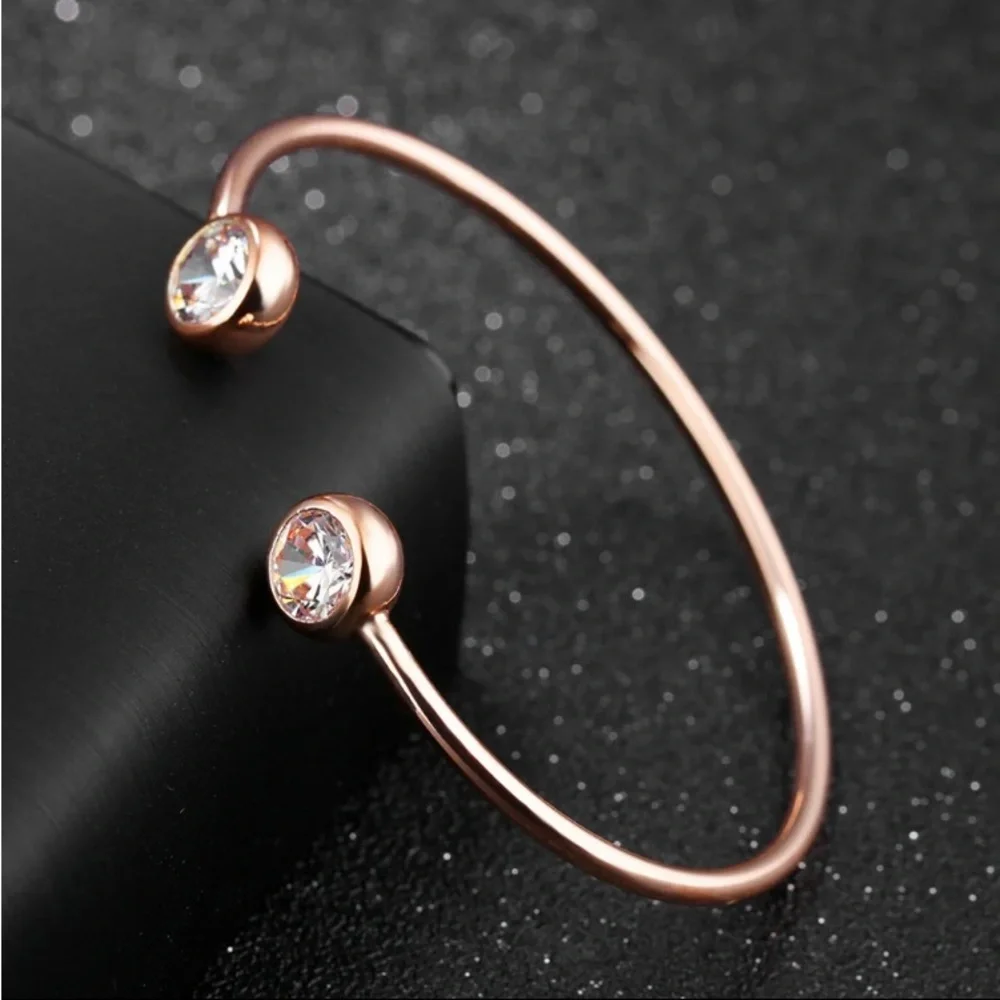 Rose Gold Filled Cubic Zirconia Bracelet